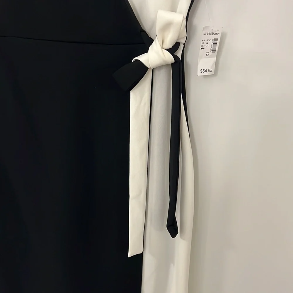 Luxology “Wrap” Black & White Dress